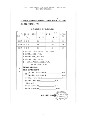 广汽本田汽车增城工厂产能扩大(新增24万辆/年)建设项目(首期)竣工环境保护验收监测合格